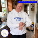 My Pace Is Private My Mileage Is Not puff print hoodie – lifestyle photo