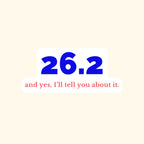 26.2 and Yes, I'll Tell You About It die-cut vinyl car decal, product photo