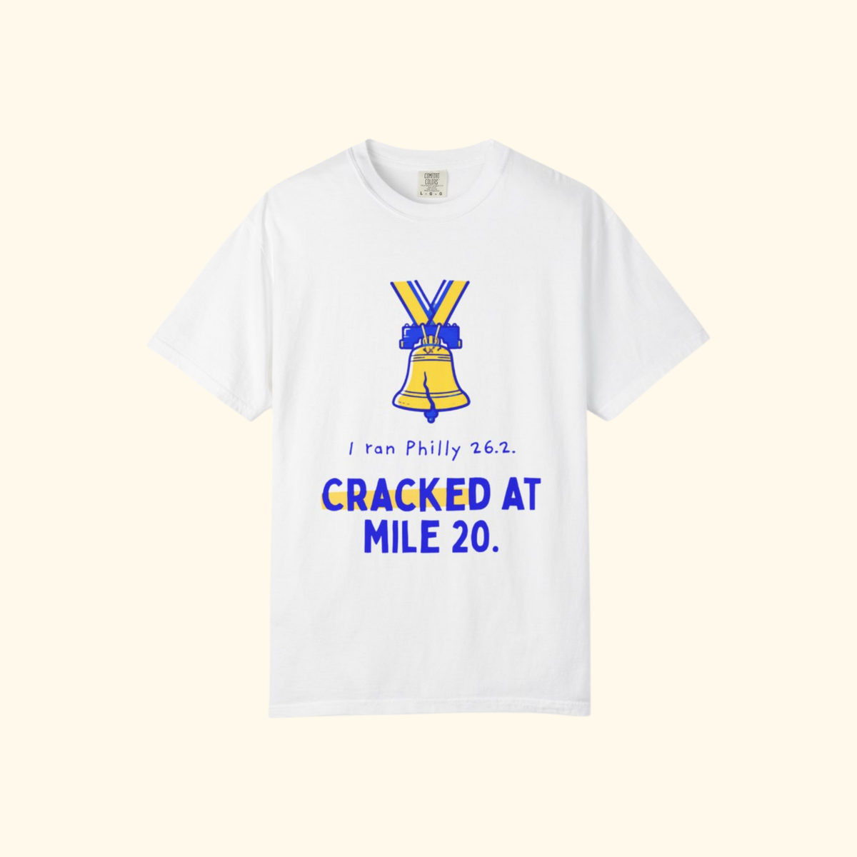 Cracked at Mile 20 t-shirt by Run & Tell