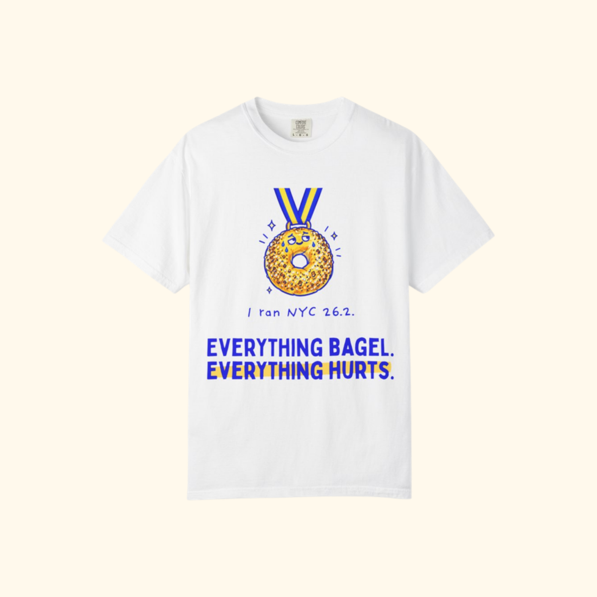 Everything Bagel, Everything Hurts t-shirt by Run & Tell
