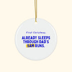 First Christmas runner dad ornament