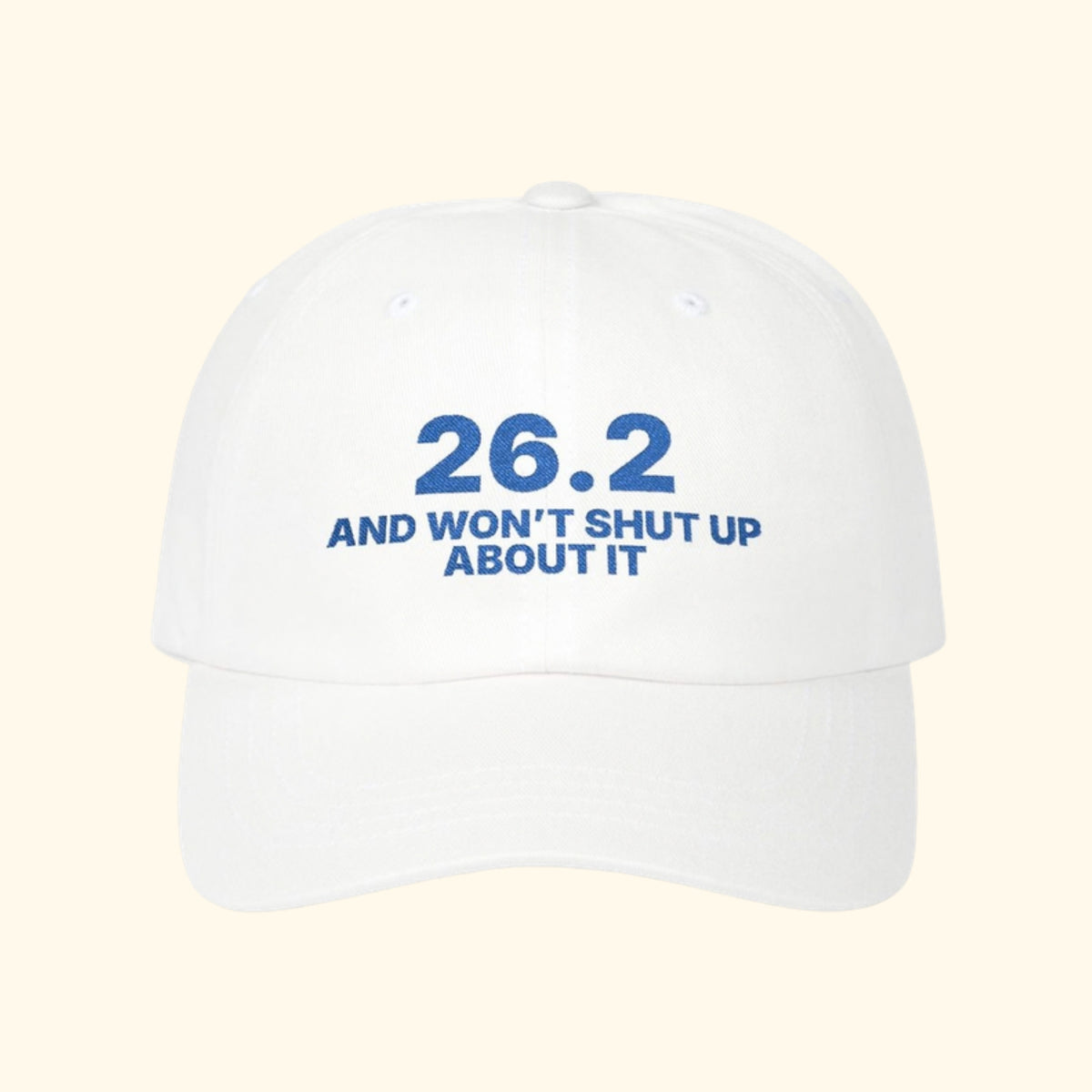 26.2 and Won't Shut Up About It embroidered dad hat, product photo