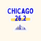 Chicago 26.2 Vinyl Car Decal by Run & Tell