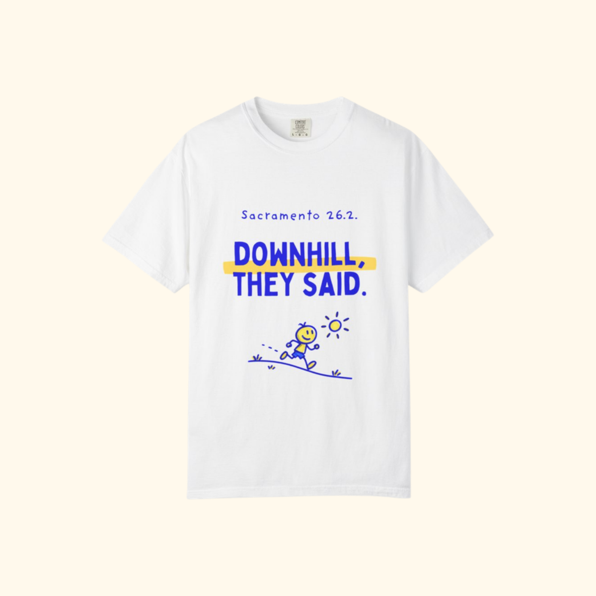 Downhill, They Said t-shirt by Run & Tell