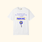 My Runner Chased a BQ, I Chased Parking t-shirt by Run & Tell