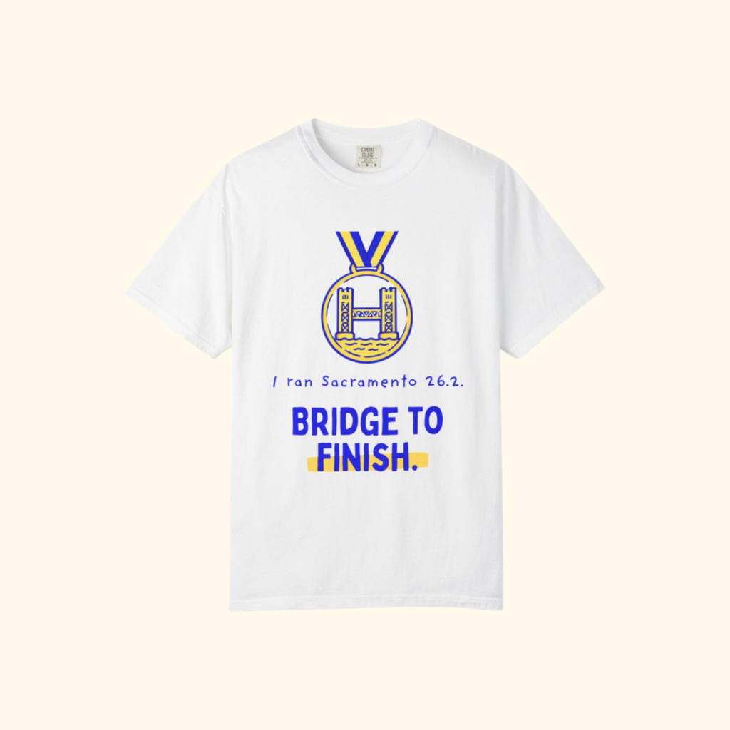 Bridge to Finish t-shirt by Run & Tell