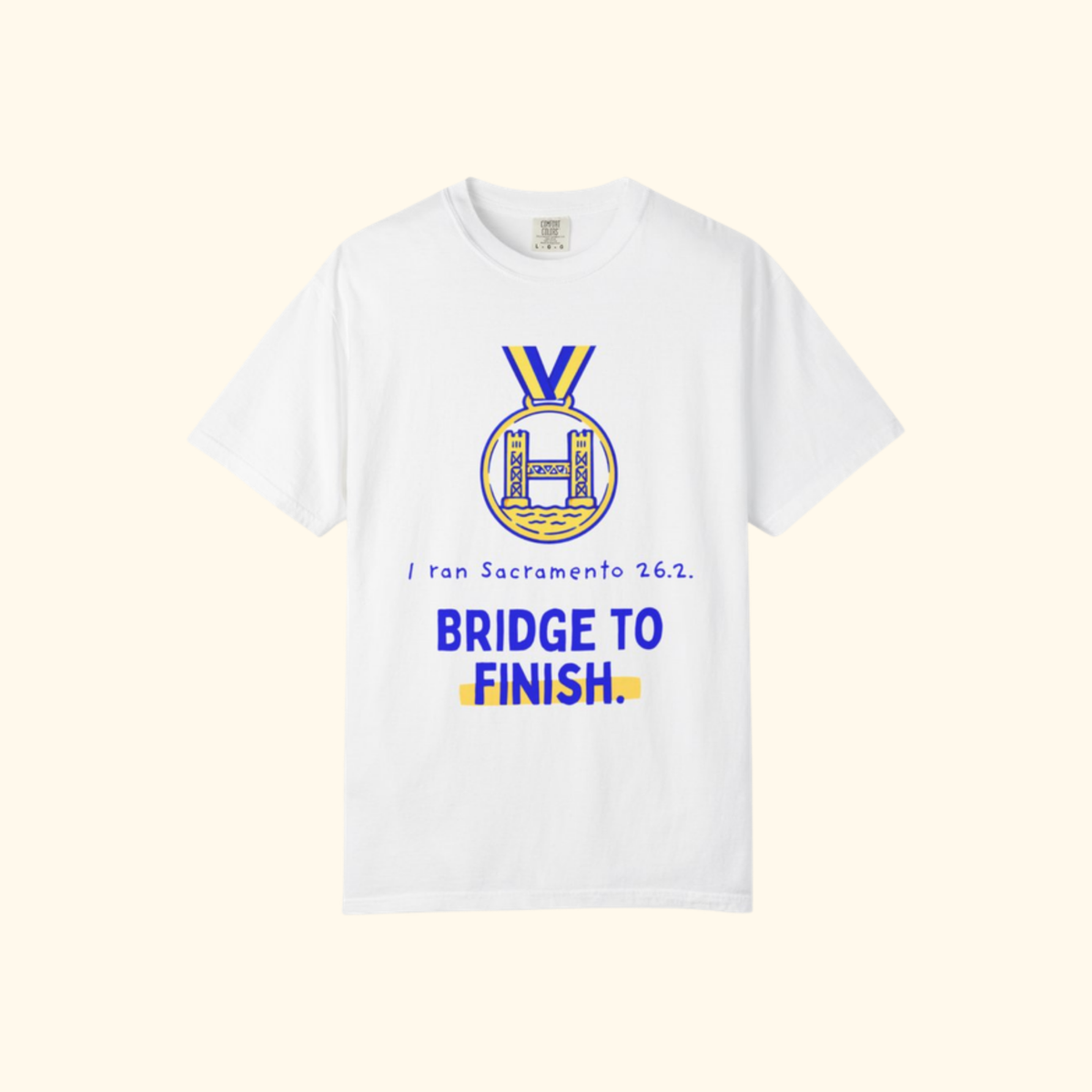Bridge to Finish t-shirt by Run & Tell