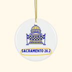 Sacramento 26.2 Capitol Dome Christmas ornament by Run & Tell