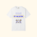His Marathon, My Vacation t-shirt by Run & Tell