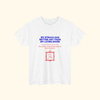 My Strava Has Better Art Than My Living Room unisex cotton t-shirt, product photo
