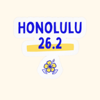 Honolulu 26.2 Vinyl Car Decal by Run & Tell