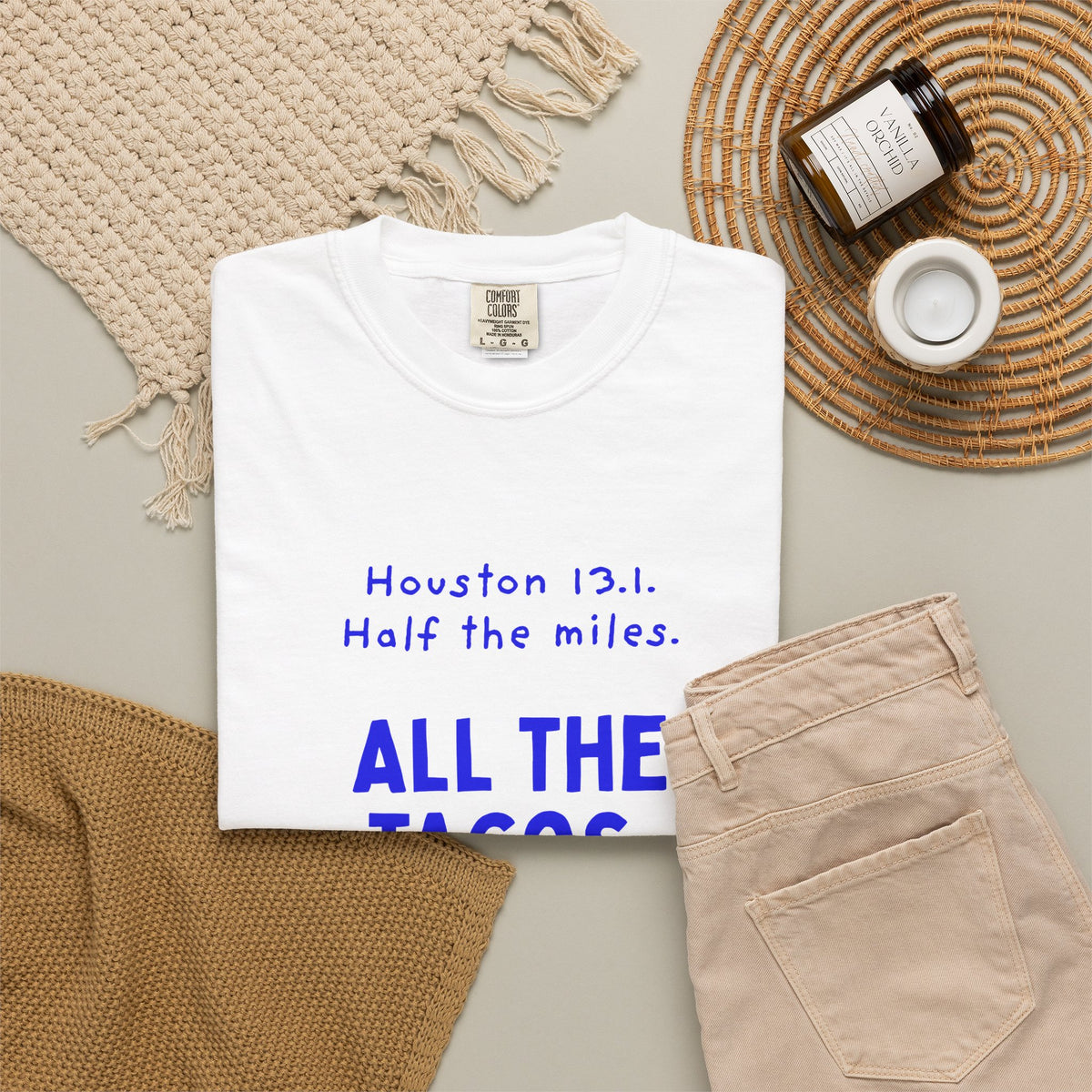Half the Miles, All the Tacos | Houston 13.1 Half Marathon T-Shirt
