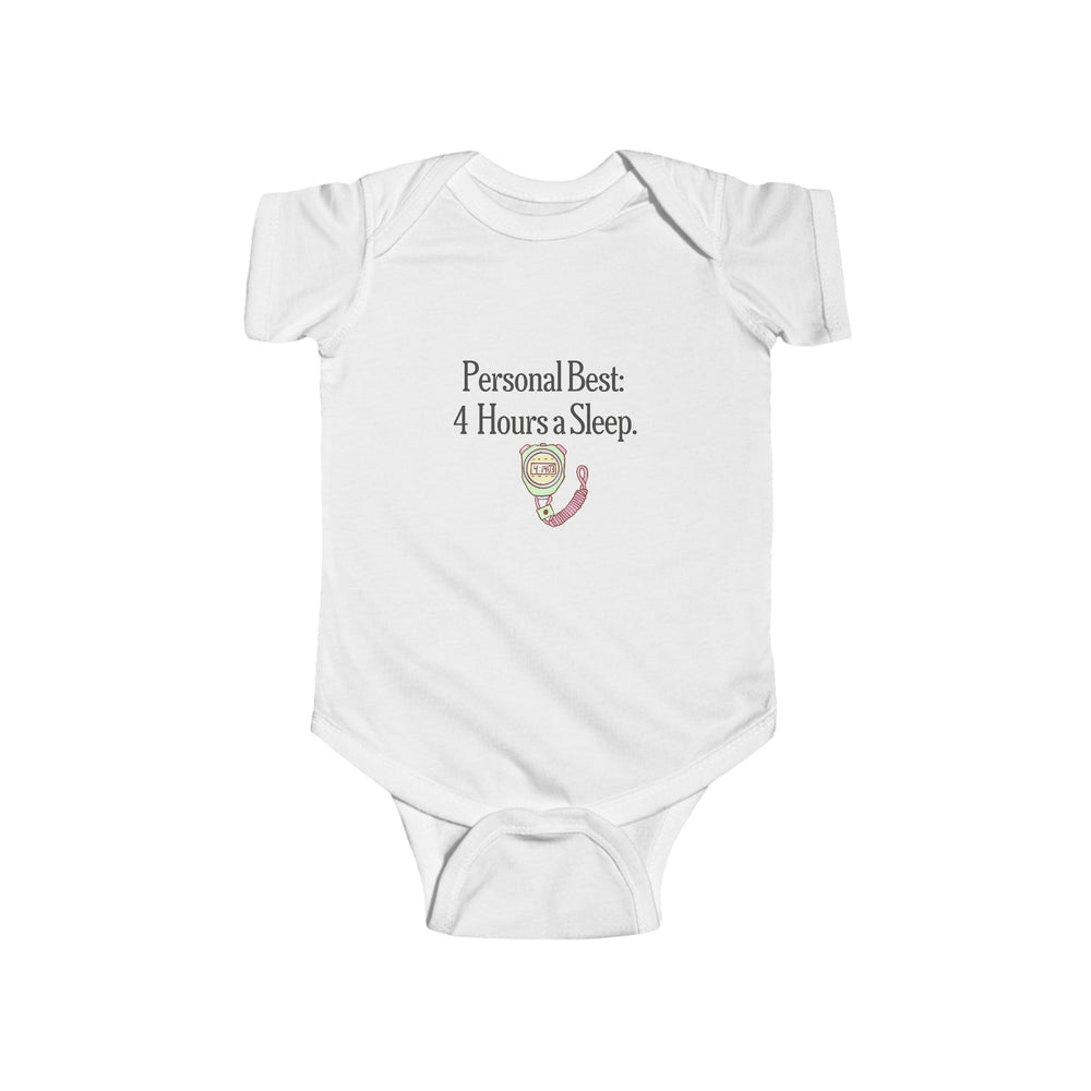 Personal Best: 4 Hours of Sleep — Baby Bodysuit