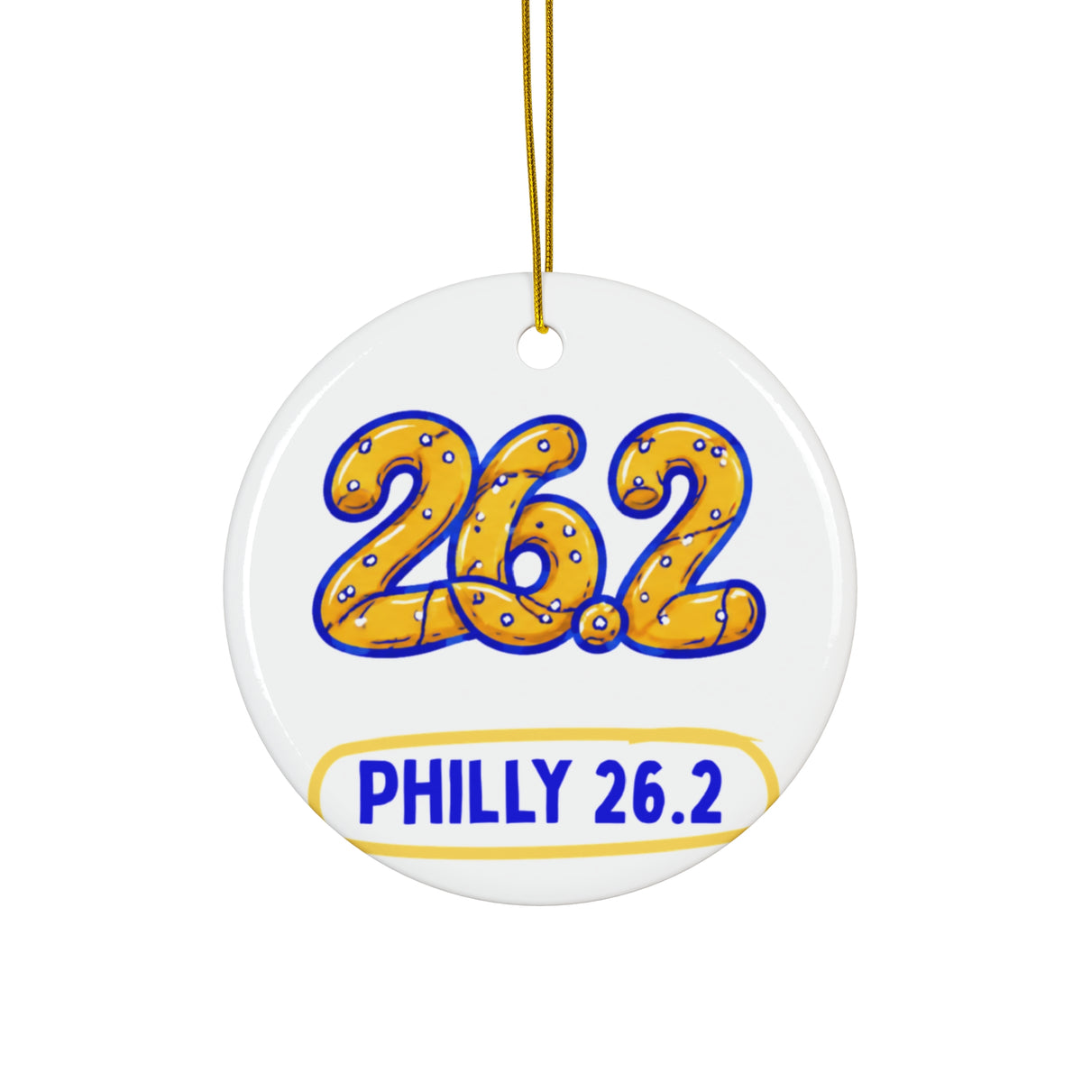 Philly 26.2 Pretzel | Marathon Christmas Ornament