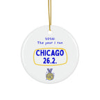 2026: The Year I Ran Chicago 26.2 | Marathon Christmas Ornament