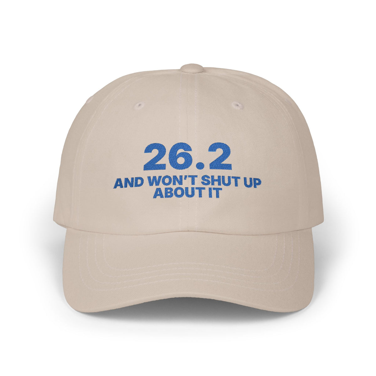 26.2 and Won't Shut Up About It embroidered marathon dad hat, alternate view 2