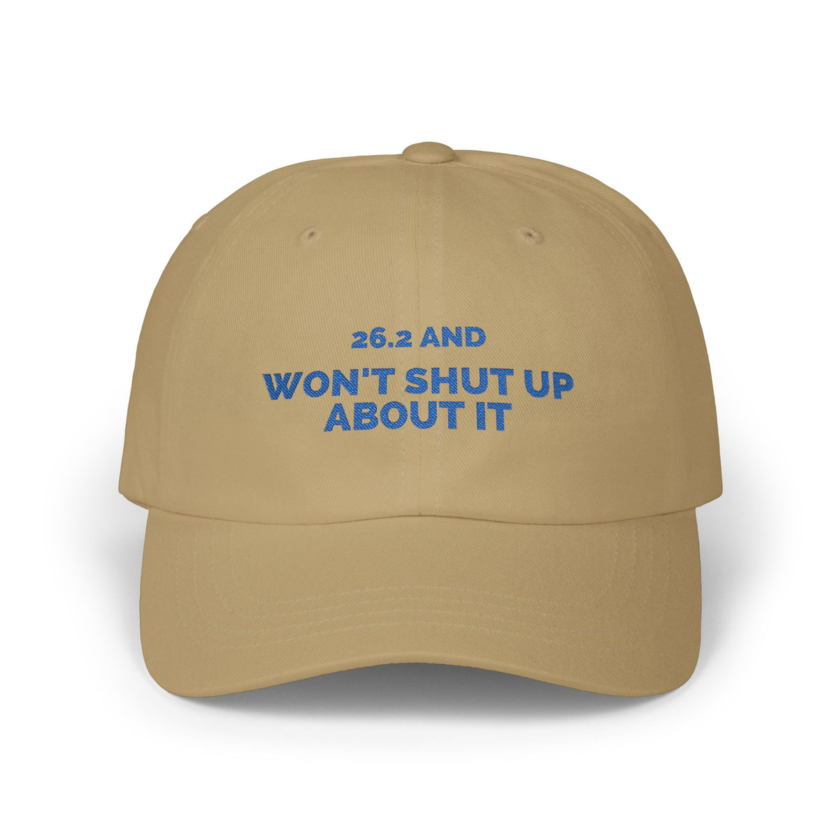 26.2 and Won't Shut Up About It embroidered marathon dad hat by Run & Tell