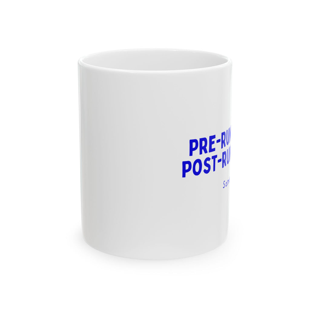 Pre-Run Coffee. Post-Run Coffee. Same Mug. funny running mug by Run & Tell
