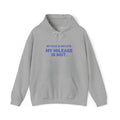 My Pace Is Private My Mileage Is Not puff print running hoodie by Run & Tell
