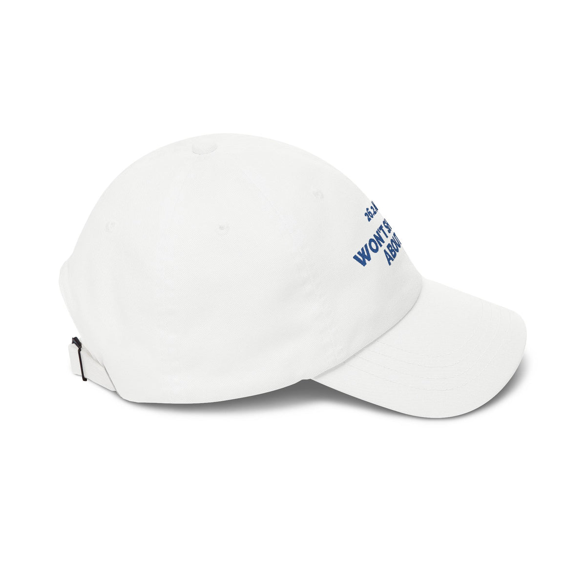 26.2 and Won't Shut Up About It embroidered marathon dad hat by Run & Tell