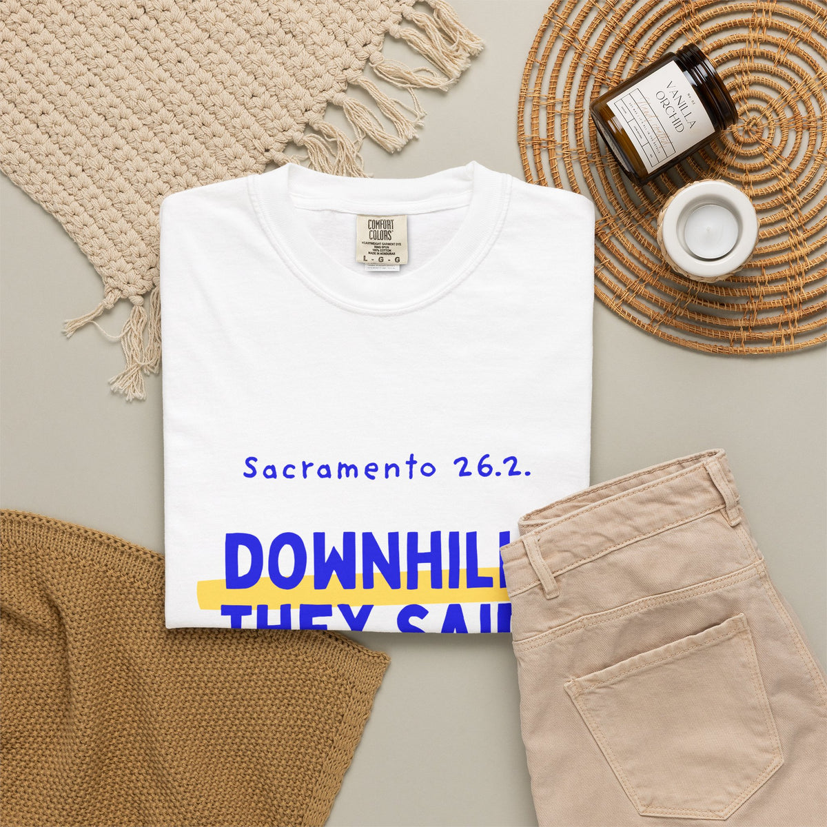 Downhill, They Said | Sacramento 26.2 Marathon T-Shirt