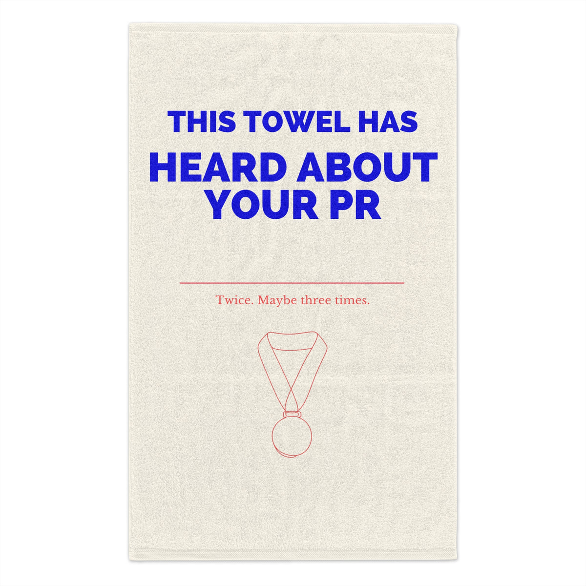 This Towel Has Heard About Your PR funny running sports towel by Run & Tell