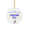 2026: The Year I Trained for Houston 26.2 | Marathon Christmas Ornament