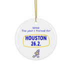 2026: The Year I Trained for Houston 26.2 | Marathon Christmas Ornament