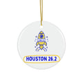 Houston 26.2 Rocket | Marathon Christmas Ornament