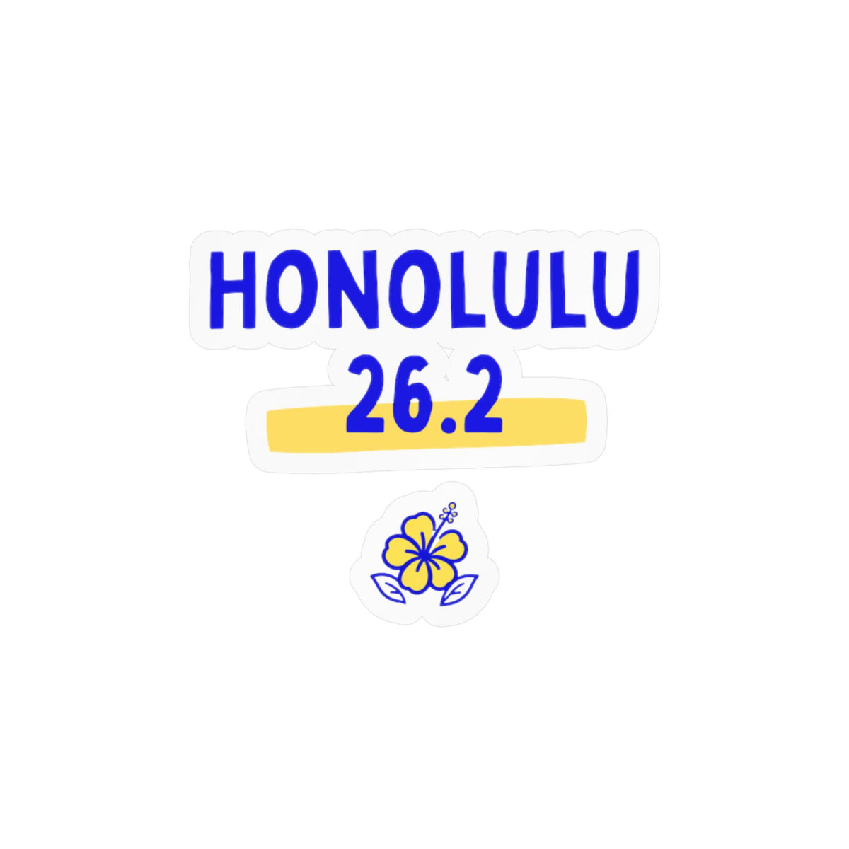 Honolulu 26.2 Vinyl Car Decal