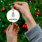 Houston 26.2 Rocket | Marathon Christmas Ornament