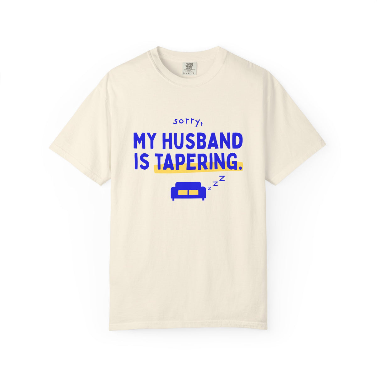 Sorry, My Husband Is Tapering running t-shirt, view 2