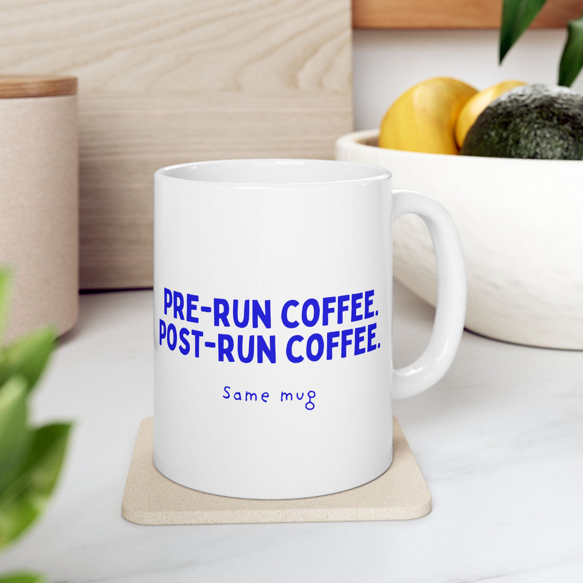 Pre-Run Coffee. Post-Run Coffee. Same Mug. funny running mug by Run & Tell