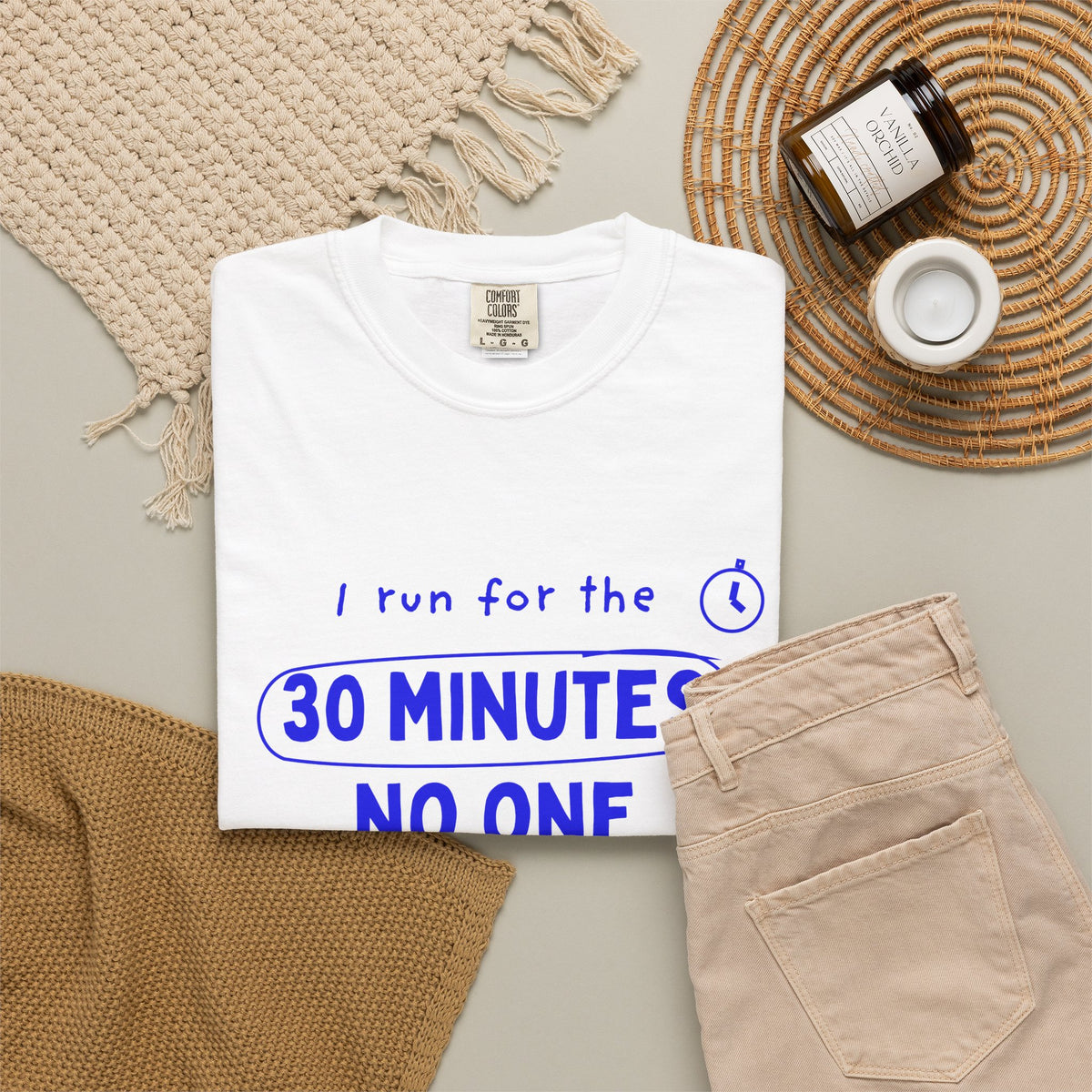 I Run for the 30 Minutes No One Needs Me running t-shirt, view 5