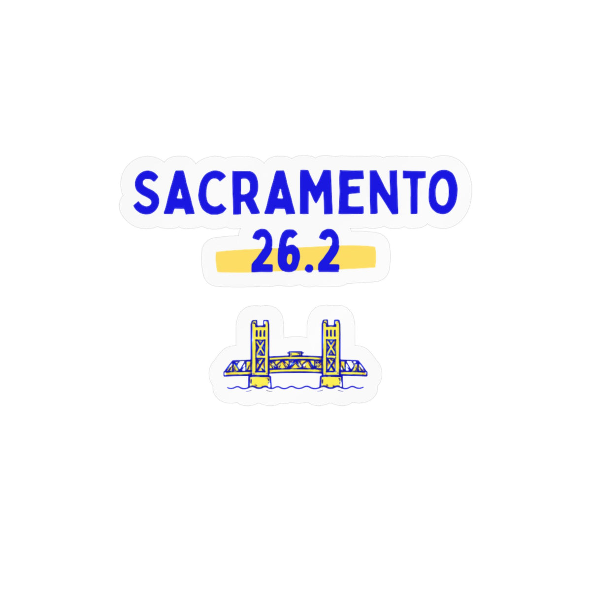 Sacramento 26.2 Vinyl Car Decal