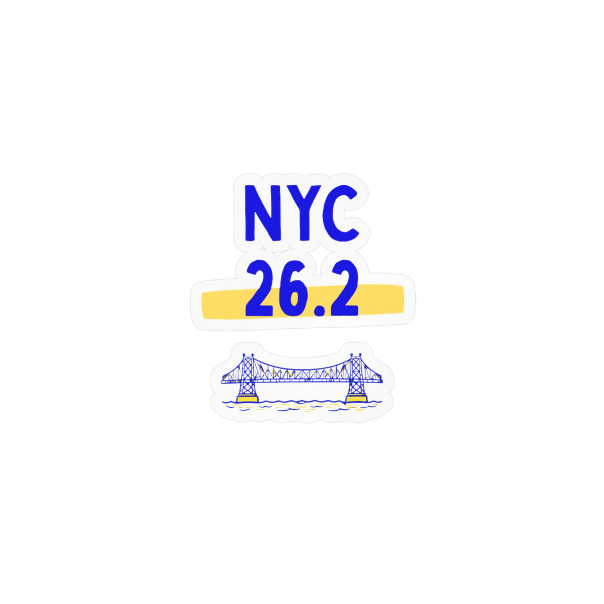 NYC 26.2 Vinyl Car Decal
