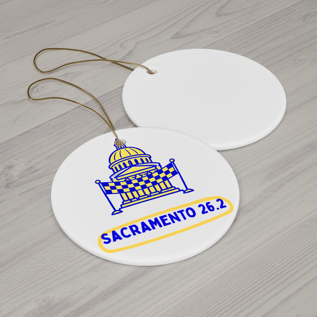 Sacramento 26.2 Capitol Dome | Marathon Christmas Ornament