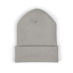 Cold Miles. Hot Takes. running beanie, back view