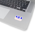 13.1: Half the Distance. All the Stories. half marathon kiss-cut sticker, alternate view 3