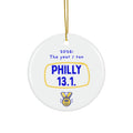 2026: The Year I Ran Philly 13.1 | Half Marathon Christmas Ornament