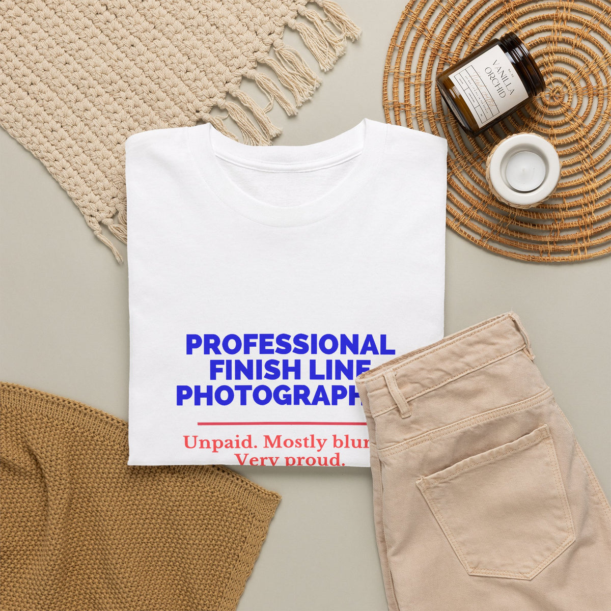 Professional Finish Line Photographer t-shirt for marathon spectators, alternate view 6