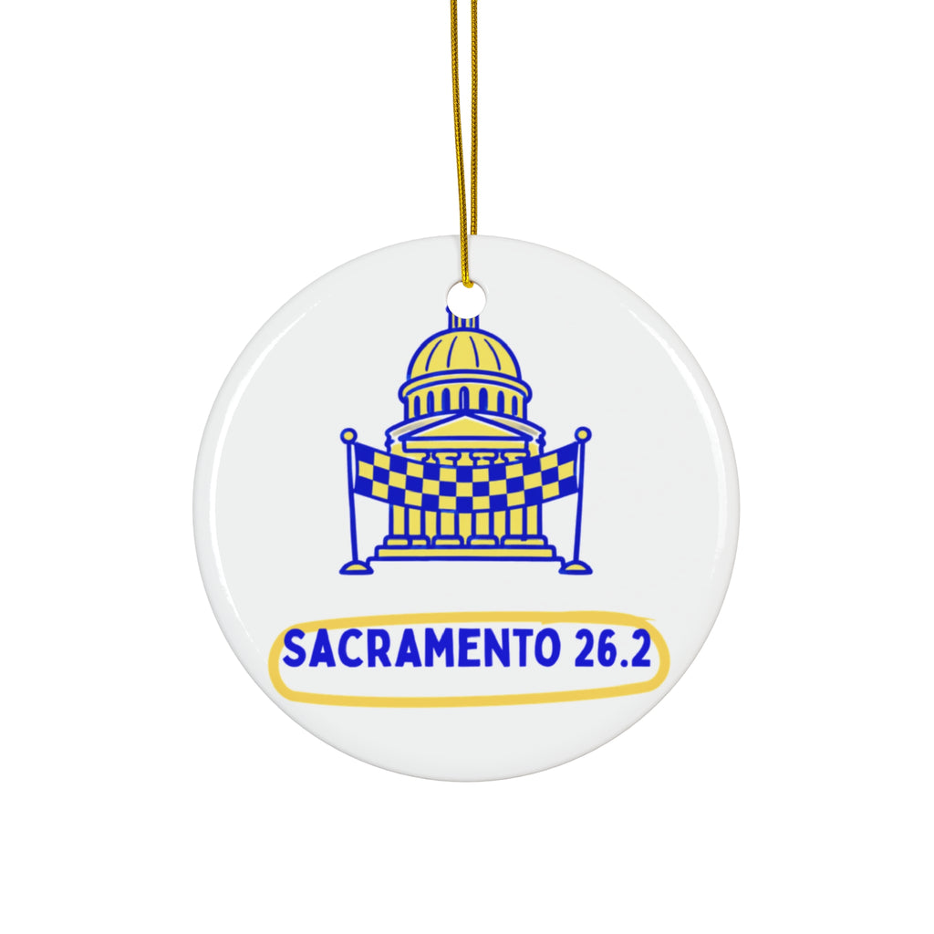 Sacramento 26.2 Capitol Dome | Marathon Christmas Ornament