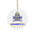 Sacramento 26.2 Capitol Dome | Marathon Christmas Ornament