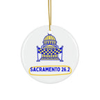 Sacramento 26.2 Capitol Dome | Marathon Christmas Ornament