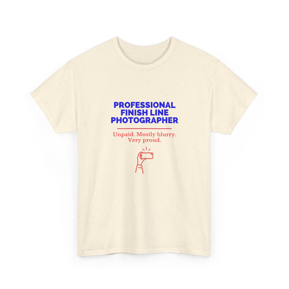 Professional Finish Line Photographer t-shirt for marathon spectators, alternate view 3