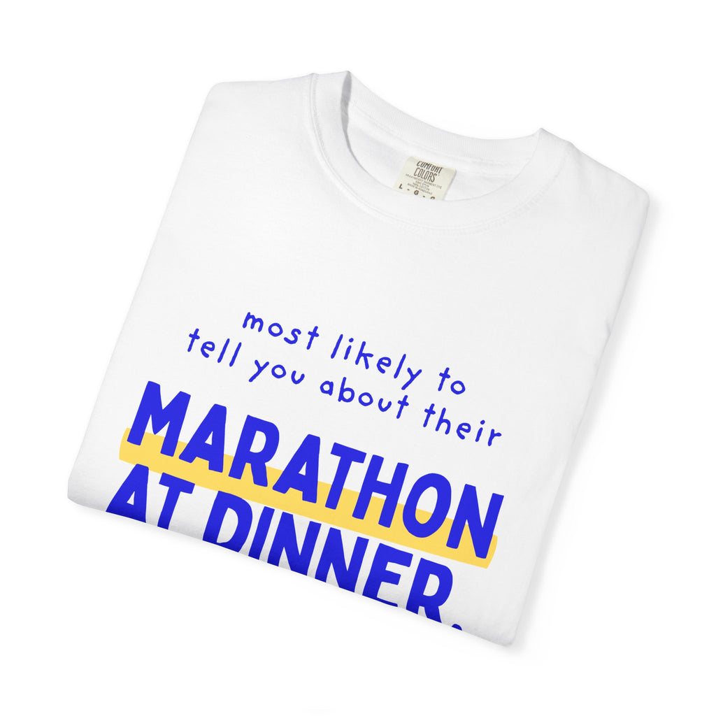 Most Likely to Tell You About Their Marathon at Dinner | Christmas Family T-Shirt