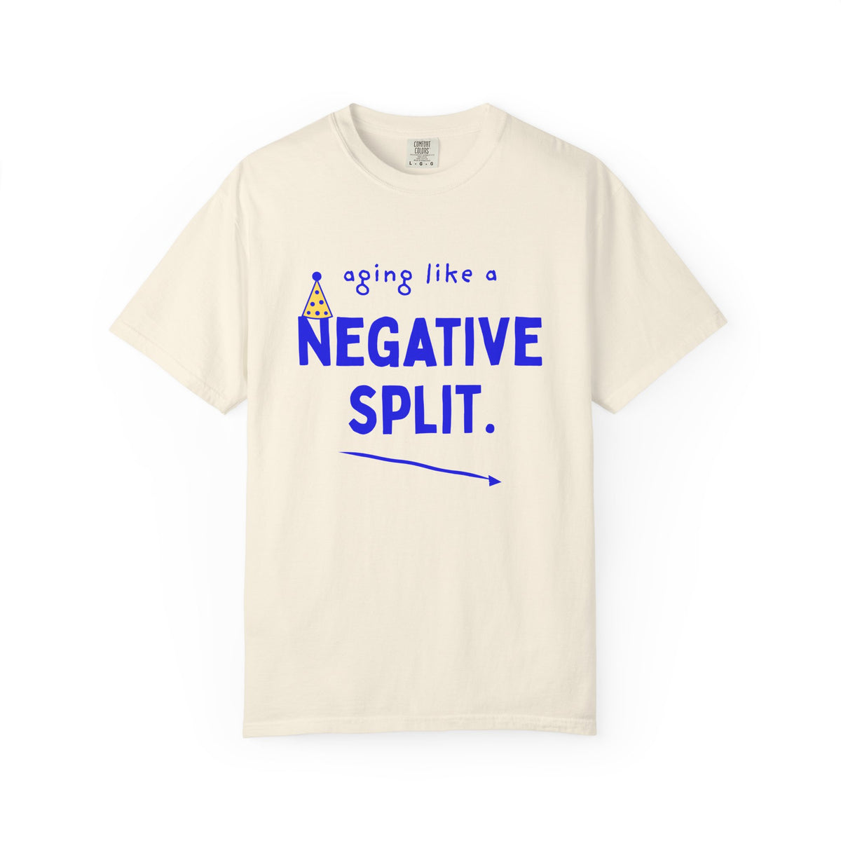 Aging Like a Negative Split running t-shirt, view 2