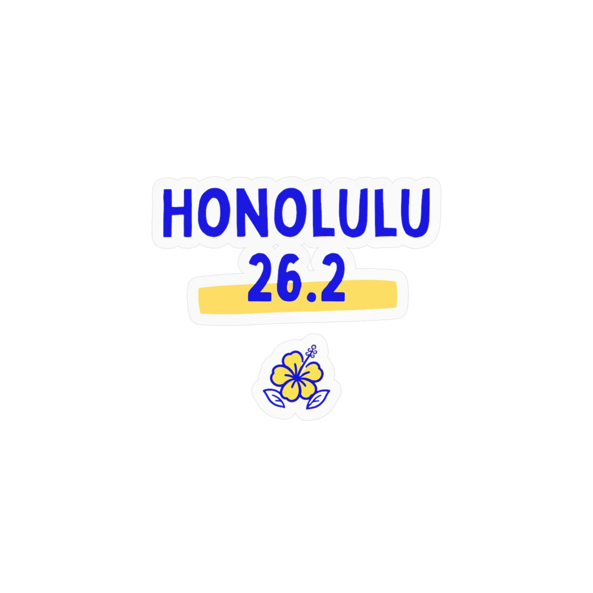 Honolulu 26.2 Vinyl Car Decal