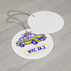 NYC 26.2 Taxi | Marathon Christmas Ornament