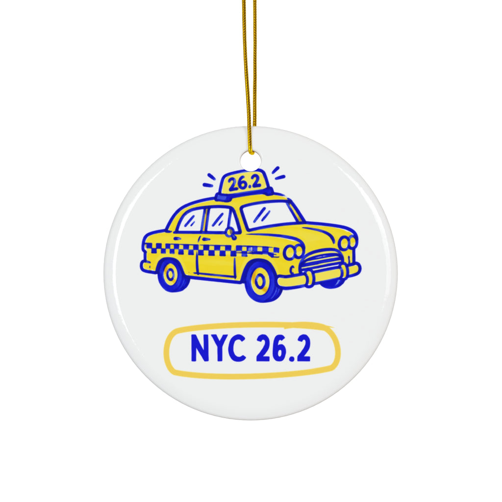 NYC 26.2 Taxi | Marathon Christmas Ornament